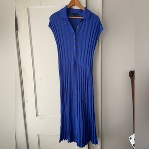 Ann Taylor knit blue dress